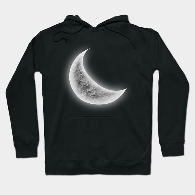 Dark Half Moon Hoodie by DeneboArt